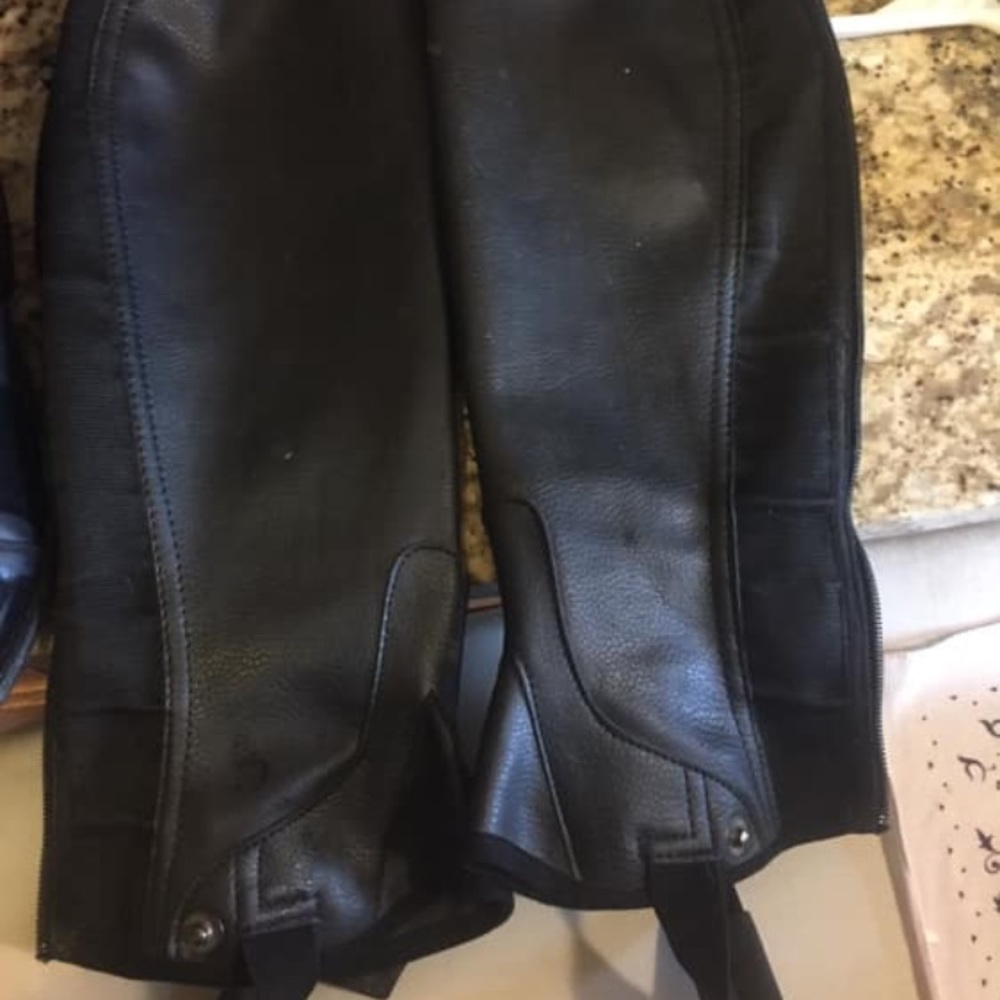English horse riding half chaps
